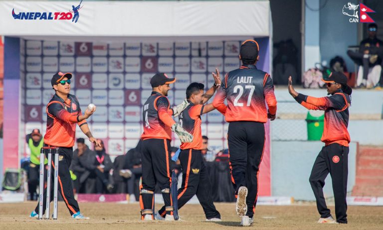 नेपाल टी–२० : पोखरालाई हराउँदै जनकपुर प्लेअफमा