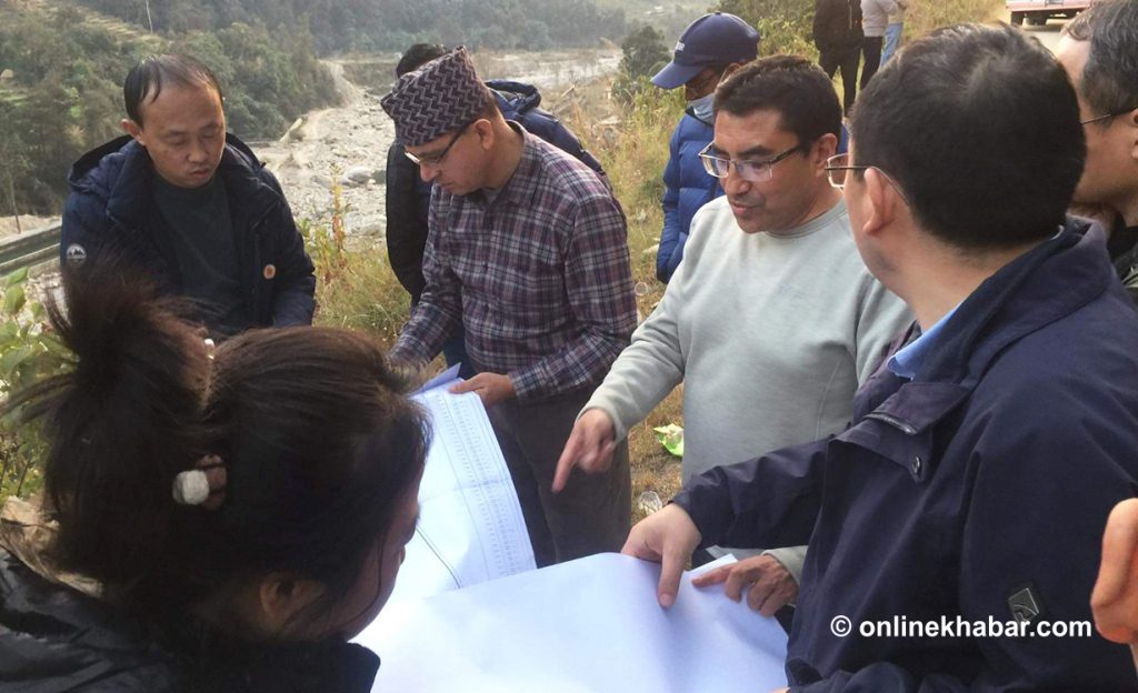 चिनियाँ टोलीले रसुवा पुगेर थाल्यो केरुङ–काठमाडौं रेलमार्गको विस्तृत अध्ययन