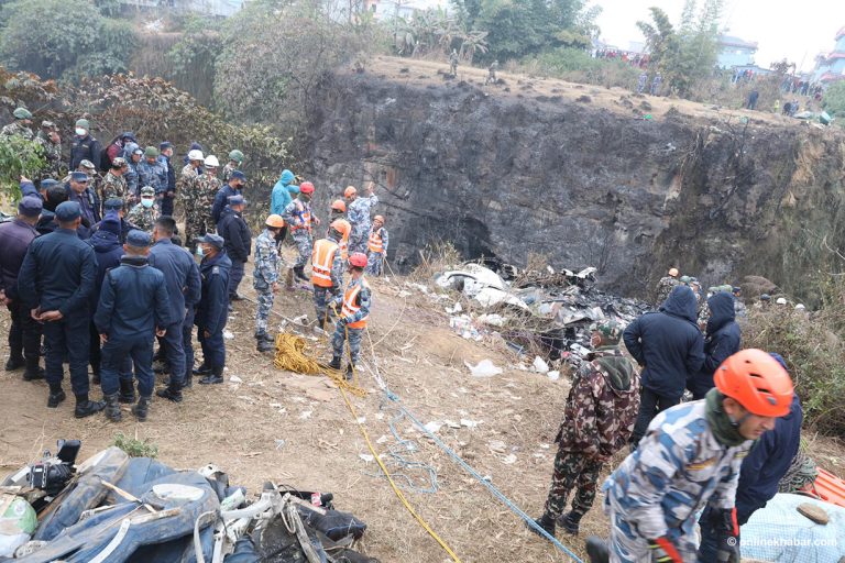 यती एयर विमान दुर्घटना : आज पनि बिहानैदेखि उद्धार सुरु