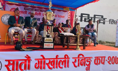 सातौं गोर्खाली रनिङ कप फुटबल प्रतियोगिता सुरु