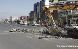 ग्वार्कोमा फ्लाइओभर बनाउन सडक खन्न सुरु (तस्वीरहरु)