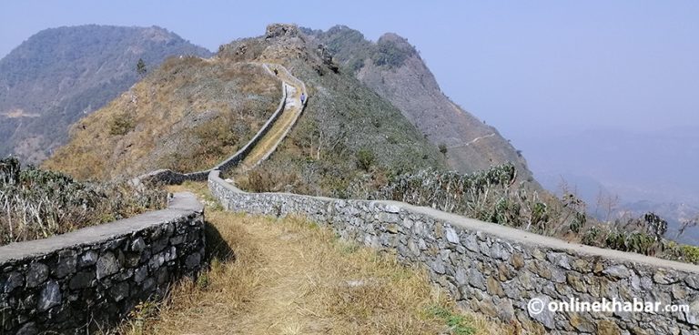 बन्दीपुर ‘मिनी ग्रेटवाल’ निर्माण अन्तिम चरणमा