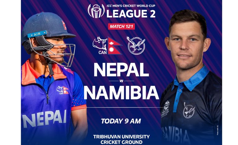 क्रिकेट विश्वकप लिग टु : नेपाल र नामिबियाबीचको खेल आज