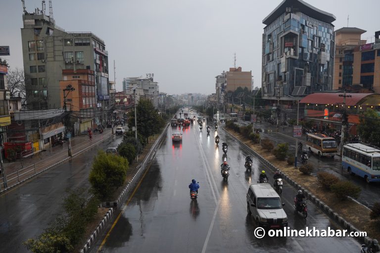 काठमाडौँ उपत्यकासहित पहाडी भूभागमा सामान्य वर्षा   