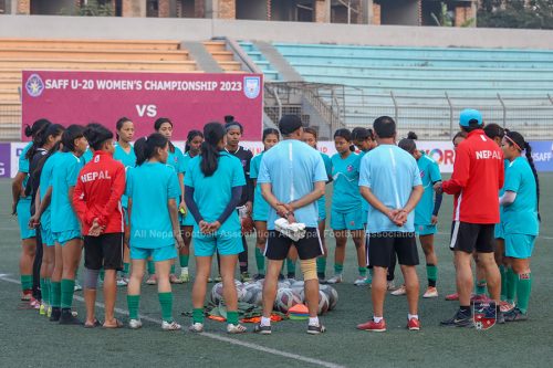 साफ यू-२० महिला च्याम्पियनसिप : जित्नै पर्ने खेलमा नेपाल आज भारतसँग खेल्दै