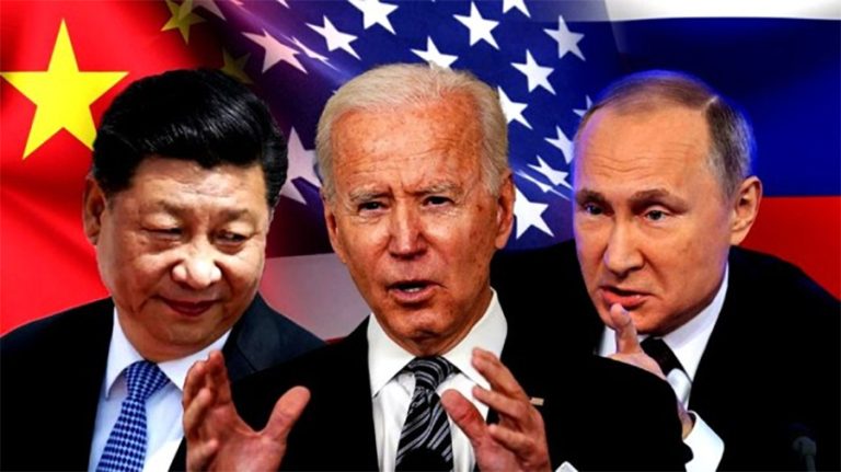 चीन र रूससँग एकसाथ टकराव व्यहोरिरहेको अमेरिका