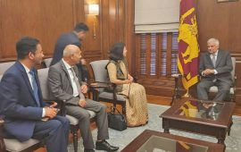 परराष्ट्रमन्त्री पौड्यालले गरिन् श्रीलंकाका राष्ट्रपतिसँग भेट