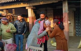 रेशम चौधरीको घरमा सुदूरपश्चिमका मुख्यमन्त्री शाह