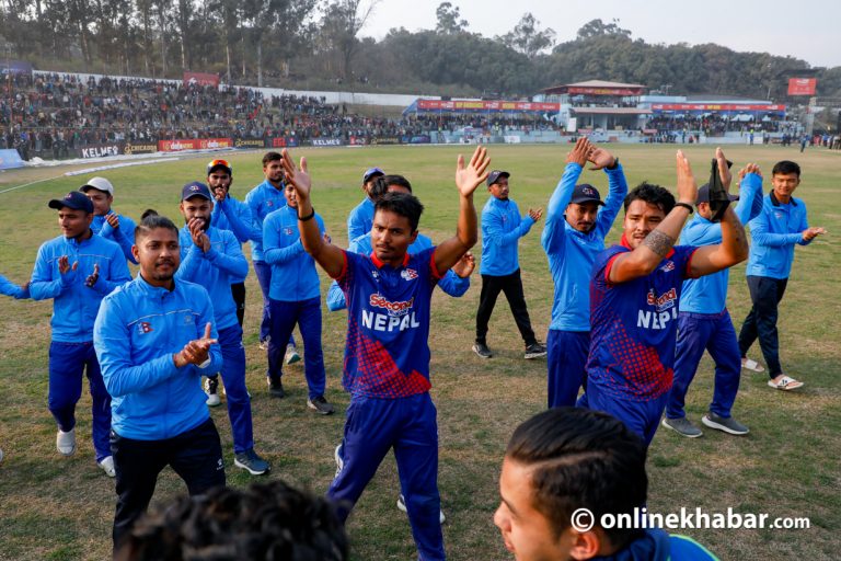 घरेलु मैदानमा स्कटल्याण्डमाथि नेपालको रोमाञ्चक जित (तस्वीरहरू)