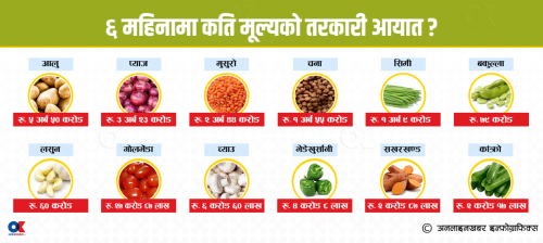 साउनयता १७ अर्बको तरकारी आयात, स्वदेशी उत्पादनलाई छैन बजार