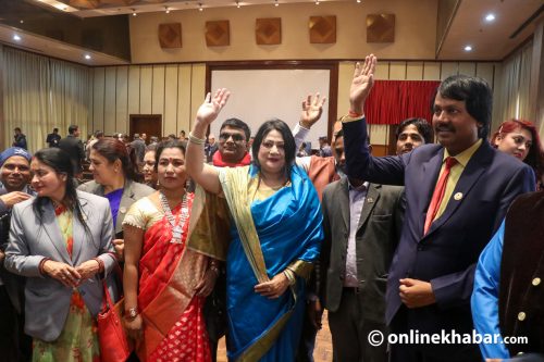 तस्वीरमा हेर्नुहोस् उपराष्ट्रपति निर्वाचनको मनोनयन