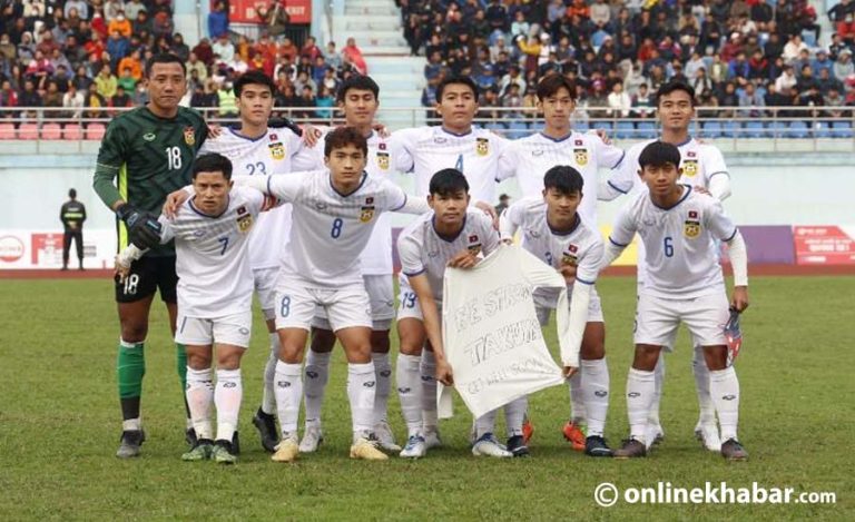 प्रधानमन्त्री कप फुटबलको फाइनल : नेपाल १-१ लाओस