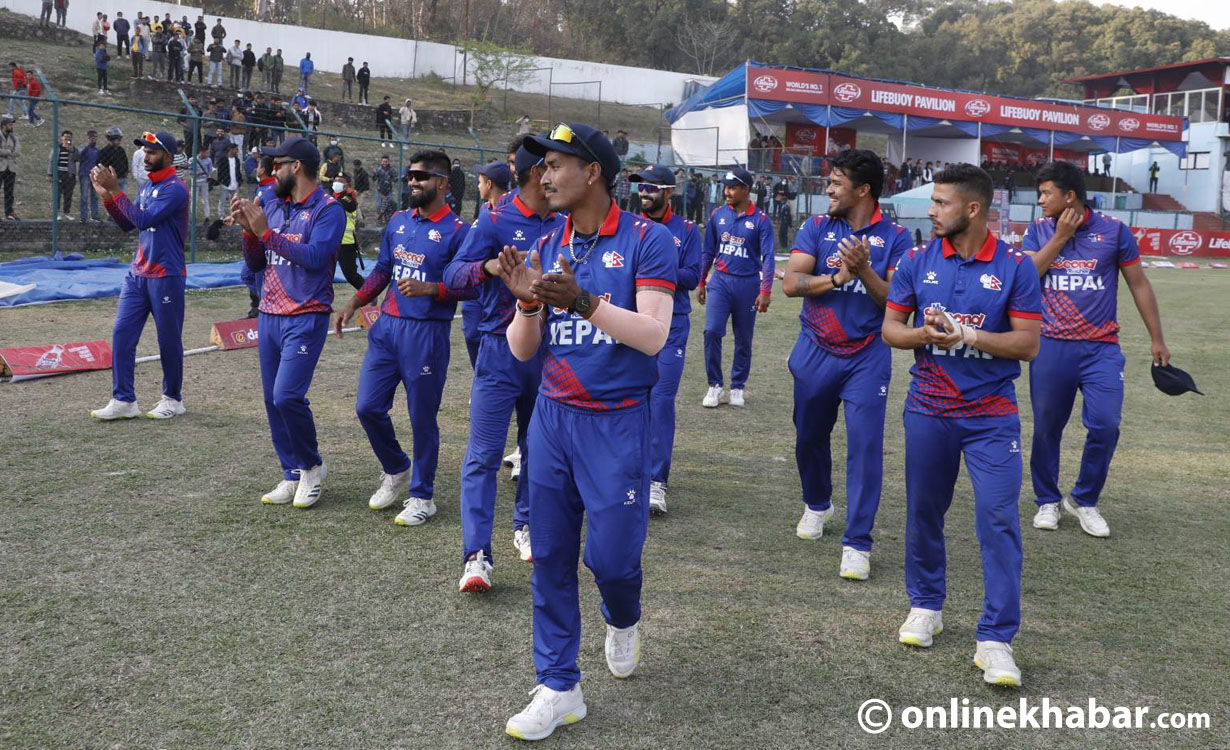 ए डिभिजन लिगको खेलमा क्रिकेट टिमलाई सम्मान गरिने