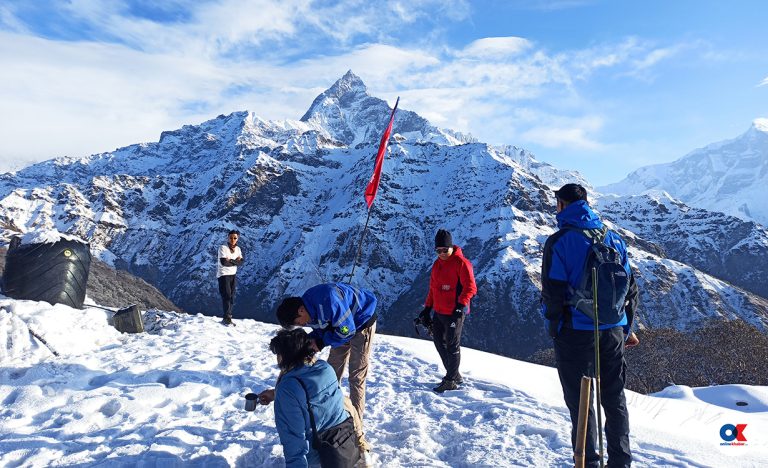 कोर्चाङबाट माछापुच्छ्रे नियाल्दा‍‍‍ (तस्वीरहरु)