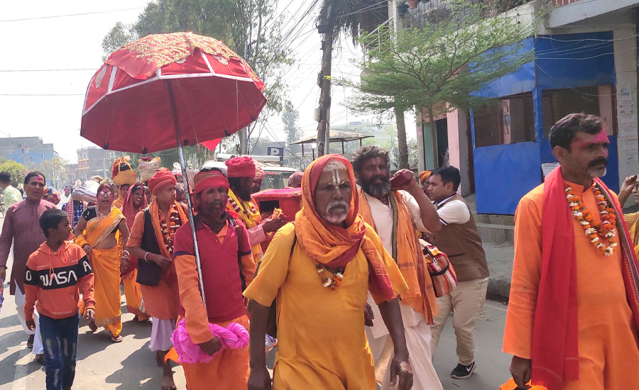 मिथिला परिक्रमा जनकपुरधाम आइपुग्यो, भोलि अन्तरगृह परिक्रमा