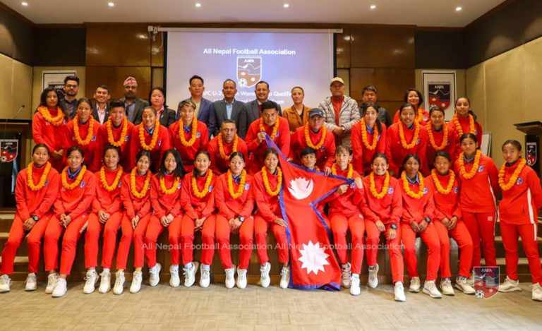यू-२० महिला एसियन कप छनोट खेल्ने नेपाली टोलीको बिदाइ