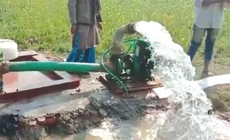 ताल सुकेपछि जेनेरेटरबाट वन्यजन्तुका लागि पानी