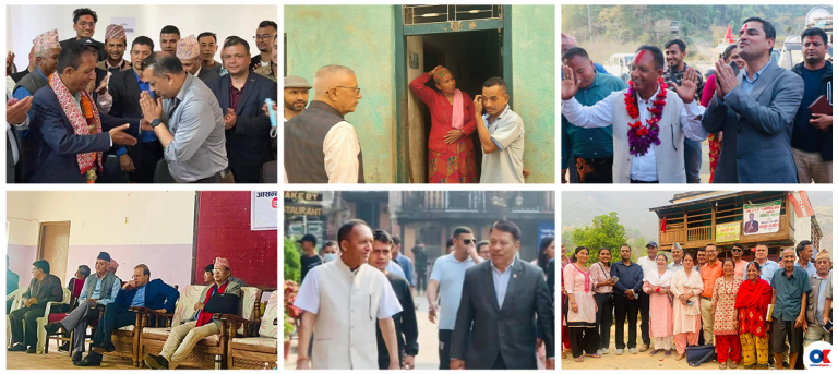 तनहुँमा कांग्रेस नेताहरुको लर्को