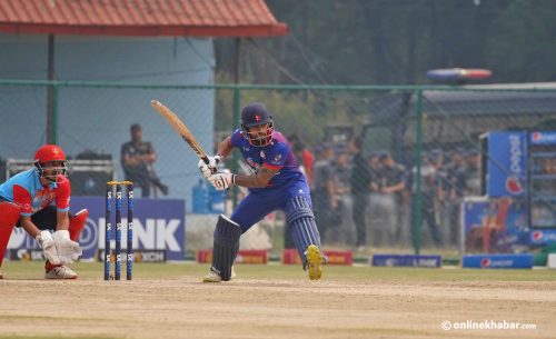 विश्वकप क्रिकेट छनोटमा जिम्बाव्वेविरुद्ध कुशलको अर्धशतक
