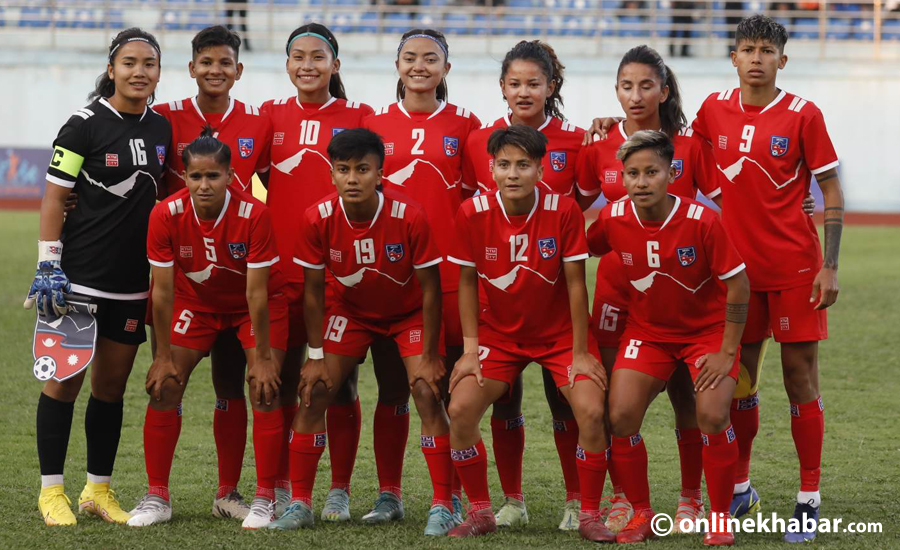 नेपाली महिला फुटबलको वरीयता खस्कियो
