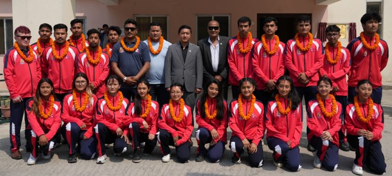 रोलबल विश्वकप खेल्न नेपाली टोली भारत जाँदै
