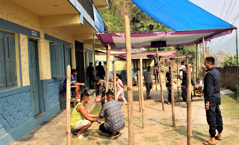 तनहुँ १ मा मतदान केन्द्रहरु तयार