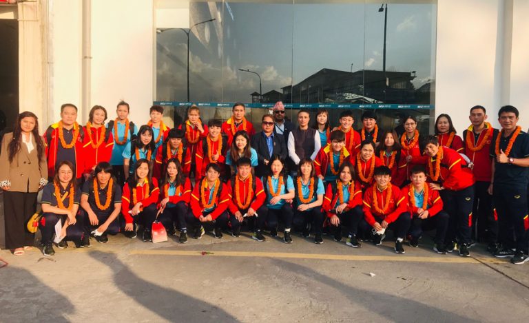 ओलम्पिक महिला फुटबल छनोट खेल्न काठमाडौं आइपुग्यो भियातनाम