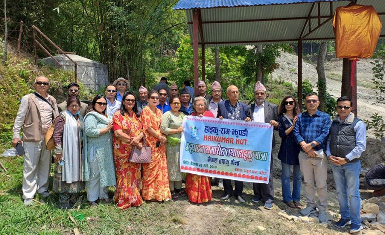 हाइकु प्रवर्द्धनका लागि बनेपामा हाइकु-राम-झुपडी