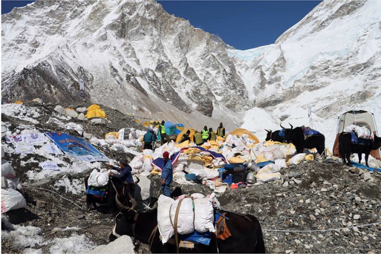 अन्नपूर्ण हिमाल आरोहण सुरु, एकै दिन ३२ आरोही चुचुरोमा