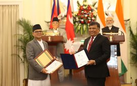 नेपाल र भारतबीच ७ सम्झौतामा हस्ताक्षर