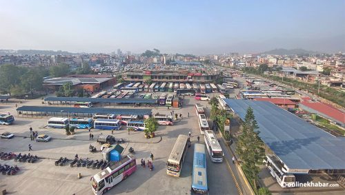 गोंगबुस्थित नयाँ बसपार्कमा यात्रुलाई दुःख दिने ३७० जनालाई कारबाही