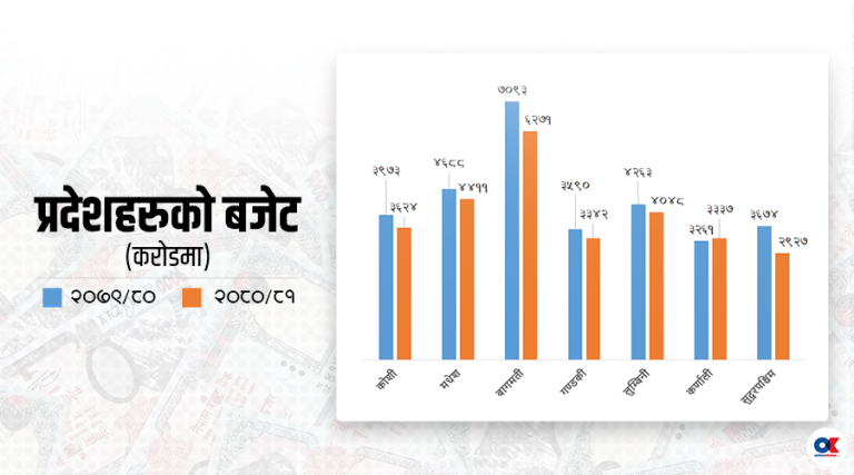 बजेटको आकार घट्यो, पूँजीगतको हिस्सा घटेन