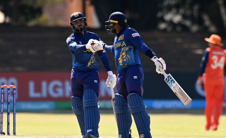 विश्वकप क्रिकेट छनोटमा नेदरल्याण्ड्सलाई हराउँदै श्रीलंकाको शीर्ष स्थानमा