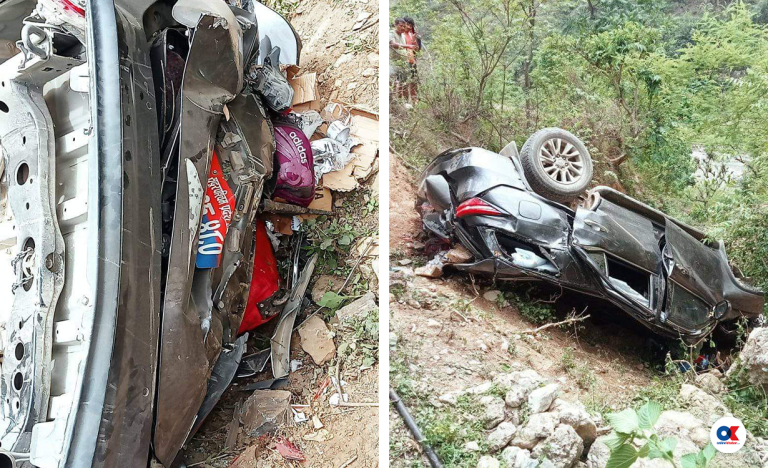 गाडी दुर्घटनामा २ जनाको मृत्यु, मन्त्रीसहित ३ जनालाई हेलिकप्टरमा नेपालगञ्ज लगियो
