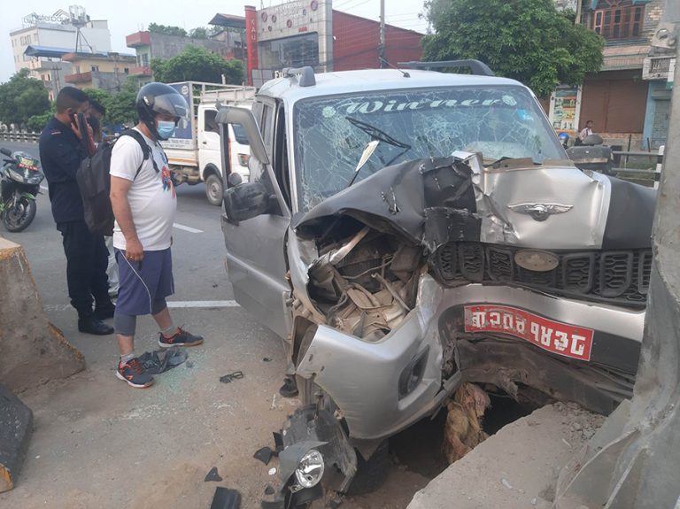 तिलोत्तमामा जीप दुर्घटना हुँदा एक जनाको मृत्यु, ५ जना घाइते