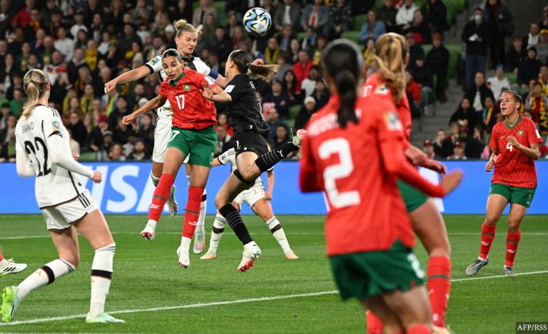 महिला विश्वकप फुटबलमा डेब्युटान्ड मोरक्कोको पोष्टमा जर्मनीको ६ गोल