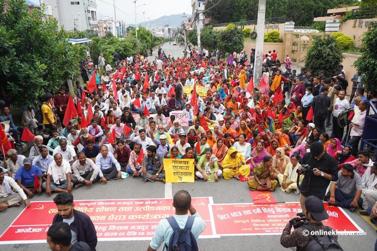 मिटरब्याज पीडितले मागे गृहमन्त्रीको राजीनामा (तस्वीरहरू)