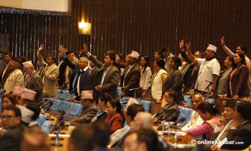 संसदमा अलपत्र परे संकल्प र सार्वजनिक महत्वका प्रस्ताव