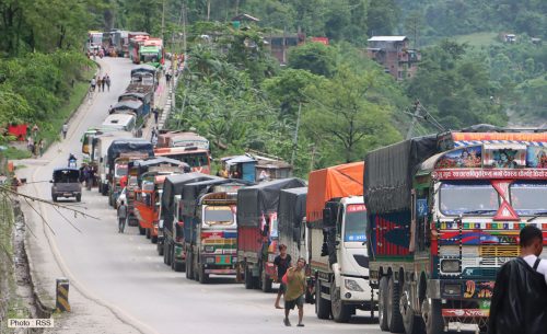 मुग्लिनको पहिरोले काठमाडौंमा त्रास