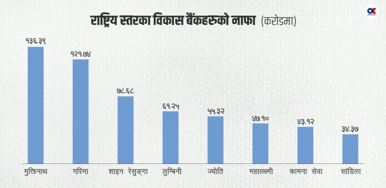 निष्क्रिय कर्जा बढ्दा दबाबमा विकास बैंक, नाफासँगै लाभांश क्षमता पनि घट्यो