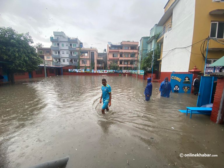 काठमाडौंको सामाखुसी क्षेत्र डुबानमा