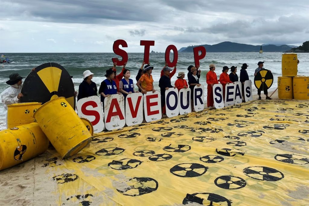 दूषित पानी समुद्रमा फाल्‍ने जापानी कदमविरुद्ध कोरियाली सांसदहरुको विरोध