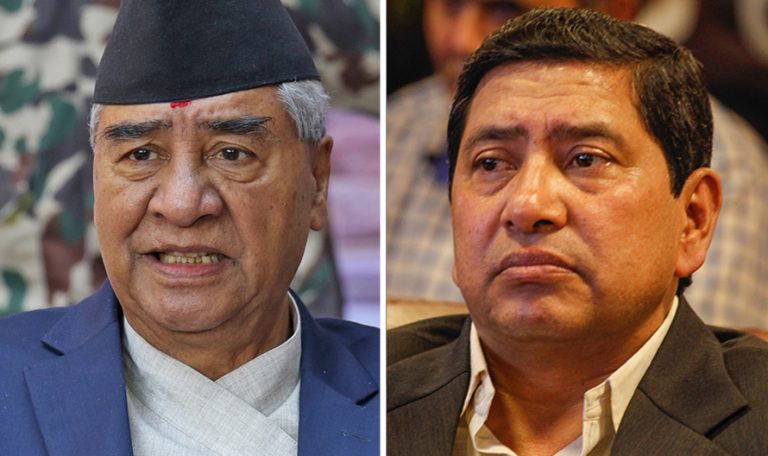 कांग्रेस सभापति देउवा र गृहमन्त्री श्रेष्ठबीच भेटवार्ता