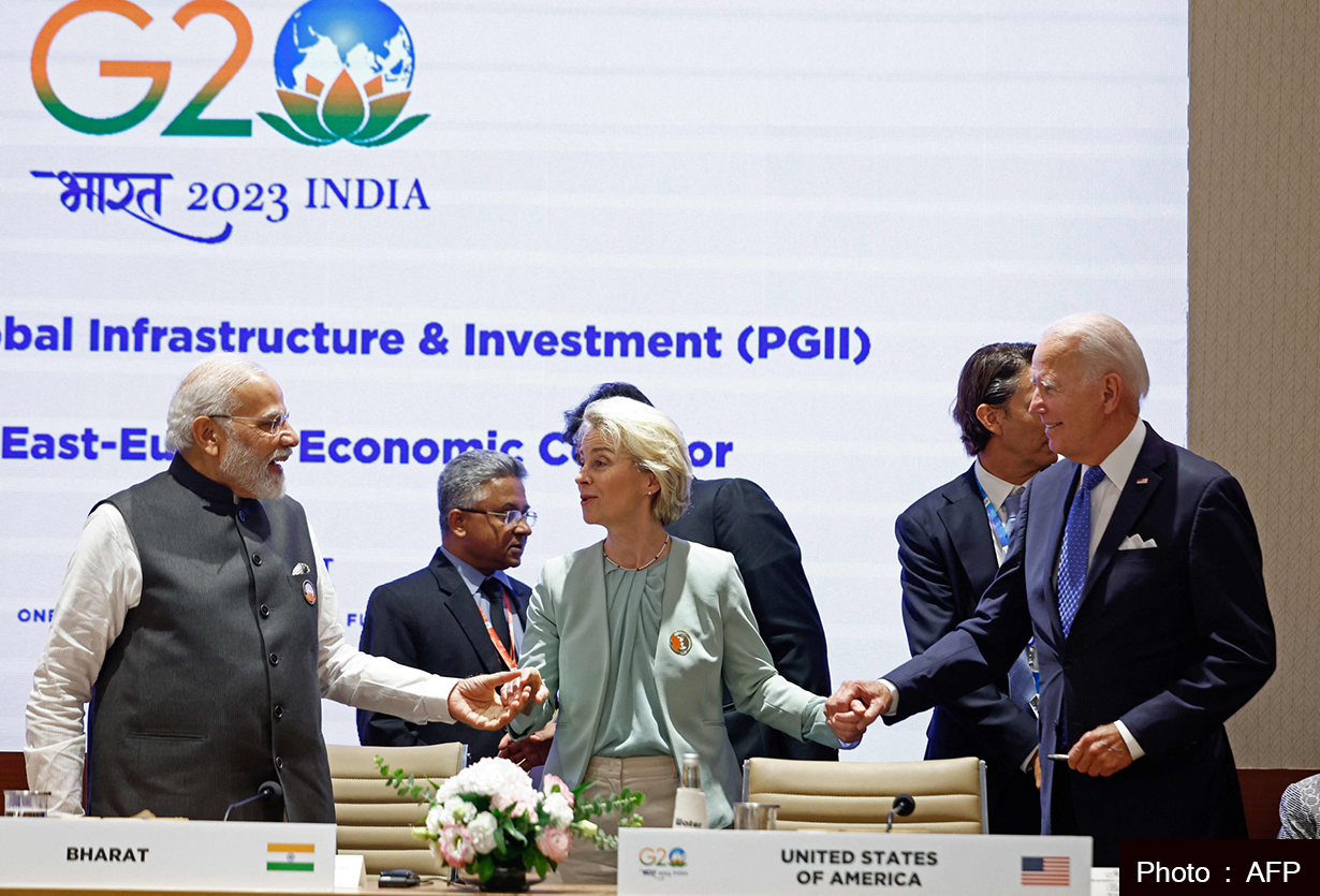 जी-२० सम्मेलनमा दिल्ली घोषणापत्र जारी, आर्थिक करिडोर घोषणा