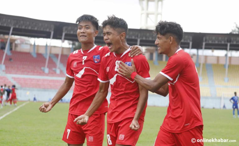 माल्दिभ्सविरुद्ध नेपाल ४-१ ले विजयी