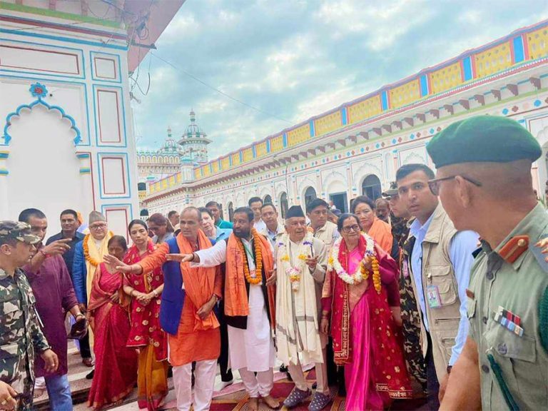 राष्ट्रपति पौडेलद्वारा जानकी मन्दिरमा विशेष पूजा अर्चना