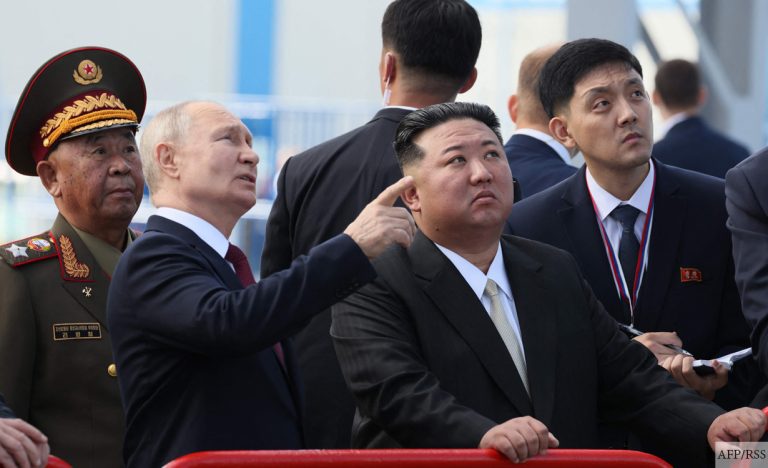 उत्तर कोरियाली नेता उन र रुसी राष्ट्रपति पुटिनबीच भेट