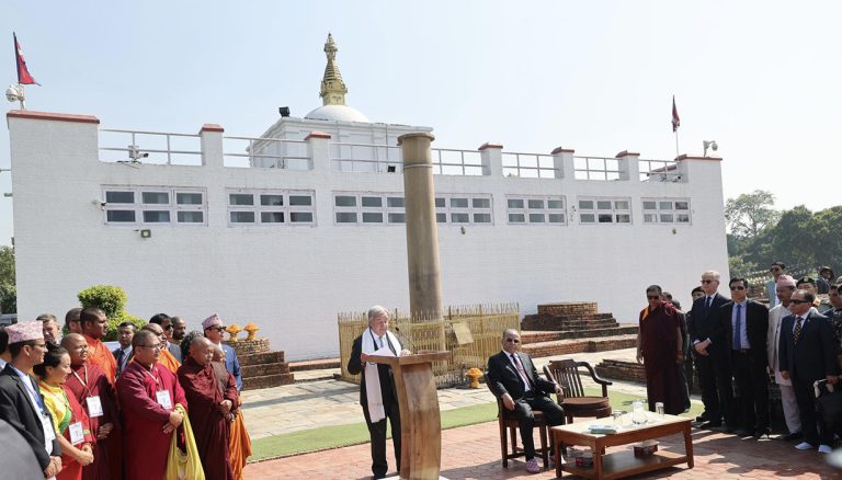 राष्ट्रसंघका महासचिव गुटेरेसले गरे लुम्बिनी भ्रमण (तस्वीरहरु)