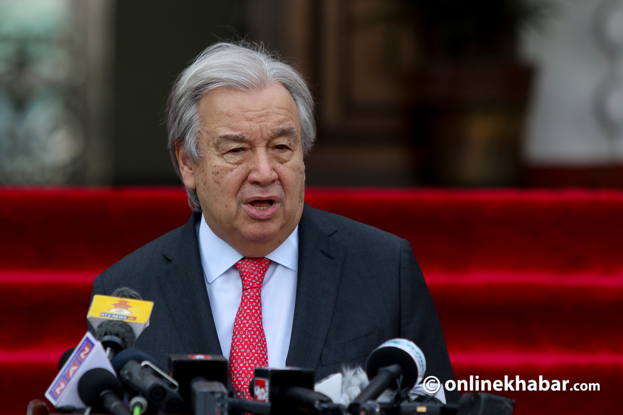 असल मनसायका साथ वार्तामा बस्न अमेरिका–इरानसँग राष्ट्रसंघका महासचिवकाे अपिल