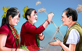 आज एकादशीको दिन पनि दशैंको टीका लगाइँदै